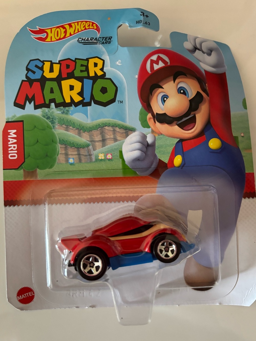 Mattel Super Mario Red and Blue Toy Car